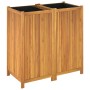 Planter with solid acacia wood lining 100x50x100 cm by vidaXL, Pots and planters - Ref: Foro24-366448, Price: 196,89 €, Disco...