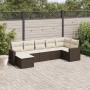 7-piece garden sofa set with brown PE rattan cushions by vidaXL, Modular outdoor sofas - Ref: Foro24-3251620, Price: 433,05 €...