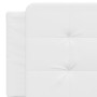 Cabecero de cama acolchado cuero sintético blanco 160 cm de vidaXL, Cabeceros y pies de cama - Ref: Foro24-374867, Precio: 42...