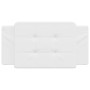 White synthetic leather padded bed headboard 100 cm by vidaXL, Headboards and footboards - Ref: Foro24-374844, Price: 31,65 €...