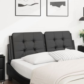 Black synthetic leather padded bed headboard 120 cm by vidaXL, Headboards and footboards - Ref: Foro24-374850, Price: 37,06 €...