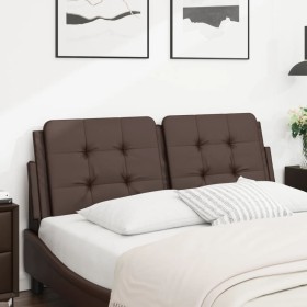 Brown synthetic leather padded headboard 120 cm by vidaXL, Headboards and footboards - Ref: Foro24-374852, Price: 38,01 €, Di...