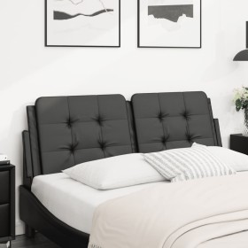 Black synthetic leather padded bed headboard 140 cm by vidaXL, Headboards and footboards - Ref: Foro24-374859, Price: 42,93 €...