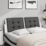 Padded headboard synthetic leather black white 140 cm by vidaXL, Headboards and footboards - Ref: Foro24-374865, Price: 41,59...