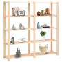 5-level shelf, 5 units, solid pine wood, 500 kg by vidaXL, Industrial shelving - Ref: Foro24-3051111, Price: 763,61 €, Discou...