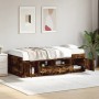 Lounger with drawers engineered smoked oak wood 90x200 cm by vidaXL, Beds and slatted bases - Ref: Foro24-3280248, Price: 197...