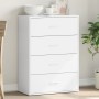 White engineered wood sideboard 60x31x84 cm by vidaXL, Sideboards - Ref: Foro24-840499, Price: 86,14 €, Discount: %