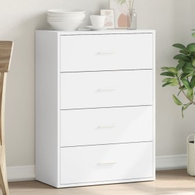 White engineered wood sideboard 60x31x84 cm by vidaXL, Sideboards - Ref: Foro24-840499, Price: 85,97 €, Discount: %