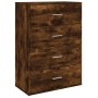 Aparador de madera de ingeniería roble ahumado 60x31x84 cm de vidaXL, Aparadores - Ref: Foro24-840503, Precio: 86,25 €, Descu...