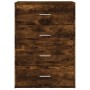 Aparador de madera de ingeniería roble ahumado 60x31x84 cm de vidaXL, Aparadores - Ref: Foro24-840503, Precio: 86,25 €, Descu...