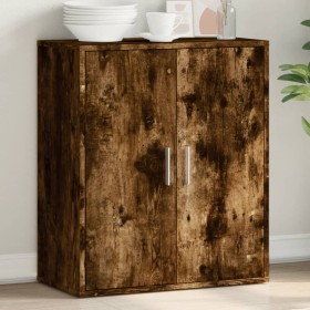 Smoked oak engineered wood sideboard 79x38x80 cm by vidaXL, Sideboards - Ref: Foro24-840517, Price: 83,41 €, Discount: %