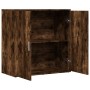 Aparador de madera de ingeniería roble ahumado 79x38x80 cm de vidaXL, Aparadores - Ref: Foro24-840517, Precio: 82,99 €, Descu...