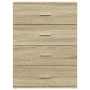 Aparador de madera de ingeniería roble Sonoma 60x39x80 cm de vidaXL, Aparadores - Ref: Foro24-840529, Precio: 95,75 €, Descue...