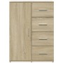 Aparador de madera de ingeniería roble Sonoma 59x39x80 cm de vidaXL, Aparadores - Ref: Foro24-840536, Precio: 96,35 €, Descue...