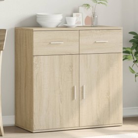 Sideboard aus Sonoma-Eichenholzwerkstoff, 79 x 38 x 80 cm von vidaXL, Sideboards - Ref: Foro24-840522, Preis: 95,99 €, Rabatt: %