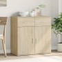 Sideboard aus Sonoma-Eichenholzwerkstoff, 79 x 38 x 80 cm von vidaXL, Sideboards - Ref: Foro24-840522, Preis: 108,97 €, Rabat...