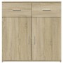 Aparador de madera de ingeniería roble Sonoma 79x38x80 cm de vidaXL, Aparadores - Ref: Foro24-840522, Precio: 95,99 €, Descue...