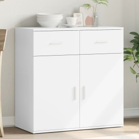 White engineered wood sideboard 79x38x80 cm by vidaXL, Sideboards - Ref: Foro24-840520, Price: 91,17 €, Discount: %