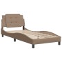 Estructura de cama cabecero cuero sintético capuchino 80x200cm de vidaXL, Camas y somieres - Ref: Foro24-3208146, Precio: 135...