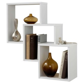 FMD Wall shelf with 3 compartments white by FMD, Shelves and shelves - Ref: Foro24-428727, Price: 73,99 €, Discount: %