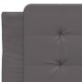 Bed frame with headboard gray synthetic leather 90x200 cm by vidaXL, Beds and slatted bases - Ref: Foro24-3208159, Price: 136...