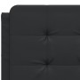 Bed frame with headboard black synthetic leather 140x200cm by vidaXL, Beds and slatted bases - Ref: Foro24-3208184, Price: 17...