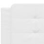 White synthetic leather headboard bed frame 160x200 cm by vidaXL, Beds and slatted bases - Ref: Foro24-3208192, Price: 210,79...