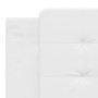 White synthetic leather headboard bed frame 180x200 cm by vidaXL, Beds and slatted bases - Ref: Foro24-3208199, Price: 203,92...