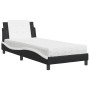 Bed with black and white synthetic leather mattress 80x200 cm by vidaXL, Beds and slatted bases - Ref: Foro24-3208829, Price:...