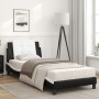 Bed with black and white synthetic leather mattress 80x200 cm by vidaXL, Beds and slatted bases - Ref: Foro24-3208829, Price:...