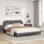 Bed with gray synthetic leather mattress 160x200 cm by vidaXL, Beds and slatted bases - Ref: Foro24-3208876, Price: 419,33 €,...