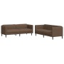 2-piece sofa set brown fabric by vidaXL, Sofas - Ref: Foro24-3209246, Price: 546,44 €, Discount: %