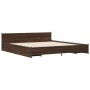 Cama con cajones madera ingeniería marrón roble 180x200 cm de vidaXL, Camas y somieres - Ref: Foro24-3279921, Precio: 200,75 ...