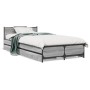 Cama con cajones madera de ingeniería gris Sonoma 75x190 cm de vidaXL, Camas y somieres - Ref: Foro24-3279975, Precio: 145,99...