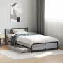 Cama con cajones madera de ingeniería gris Sonoma 75x190 cm de vidaXL, Camas y somieres - Ref: Foro24-3279975, Precio: 145,99...