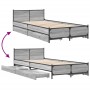 Cama con cajones madera de ingeniería gris Sonoma 75x190 cm de vidaXL, Camas y somieres - Ref: Foro24-3279975, Precio: 145,99...