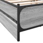 Sonoma-graues Holzwerkstoffbett mit Schubladen 140 x 200 cm von vidaXL, Betten und Lattenroste - Ref: Foro24-3279935, Preis: ...