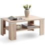 FMD Coffee table with oak color shelf 100x60x46 cm by FMD, Coffee table - Ref: Foro24-428699, Price: 135,58 €, Discount: %