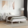 Bed frame with white pine wood headboard 120x190 cm by vidaXL, Beds and slatted bases - Ref: Foro24-3207234, Price: 172,26 €,...