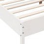 Bed frame with white pine wood headboard 120x190 cm by vidaXL, Beds and slatted bases - Ref: Foro24-3207234, Price: 172,26 €,...