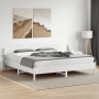 Solid white pine wood headboard bed frame 180x200 cm by vidaXL, Beds and slatted bases - Ref: Foro24-3207198, Price: 210,81 €...