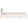 Solid white pine wood headboard bed frame 180x200 cm by vidaXL, Beds and slatted bases - Ref: Foro24-3207198, Price: 210,81 €...