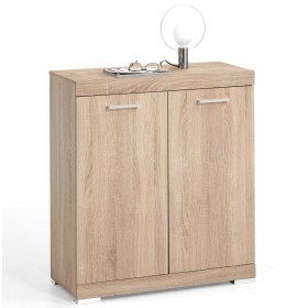 FMD Chest of drawers with 2 doors in oak color 80x34.9x89.9 cm by FMD, Wardrobes - Ref: Foro24-428700, Price: 157,38 €, Disco...