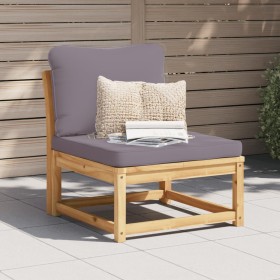 Gartensofa mit Kissen aus massivem Akazienholz von vidaXL, Modulare Sofas für den Außenbereich - Ref: Foro24-366495, Preis: 1...