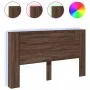 Oak brown LED bed headboard 180x16.5x103.5 cm by vidaXL, Headboards and footboards - Ref: Foro24-839265, Price: 110,64 €, Dis...
