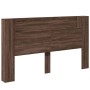 Oak brown LED bed headboard 180x16.5x103.5 cm by vidaXL, Headboards and footboards - Ref: Foro24-839265, Price: 119,73 €, Dis...