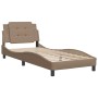 Estructura de cama cabecero cuero sintético capuchino 100x200cm de vidaXL, Camas y somieres - Ref: Foro24-3208167, Precio: 13...