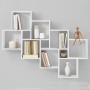 FMD White wall shelf with 11 compartments by FMD, Shelves and shelves - Ref: Foro24-428745, Price: 113,43 €, Discount: %