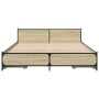 Cama con cajones madera ingeniería roble Sonoma 160x200 cm de vidaXL, Camas y somieres - Ref: Foro24-3279923, Precio: 230,12 ...