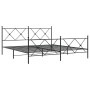 Estructura de cama cabecero y estribo metal negro 183x213 cm de vidaXL, Camas y somieres - Ref: Foro24-376525, Precio: 138,69...